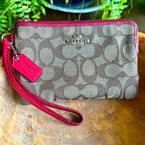 Coach wristlet coin purse